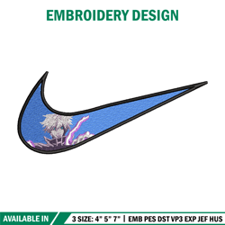 anime nike embroidery design, anime embroidery, nike design, embroidery file, anime shirt, logo design, digital download