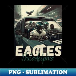 philadelphia eagles football player - cartoon style - stunning artwork