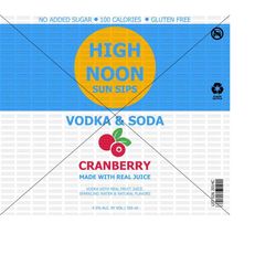 high noon cranberry wrap png only