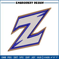 akron zips embroidery design, akron zips embroidery, logo sport, sport embroidery, football embroidery, ncaa embroidery.