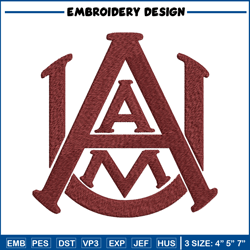 alabama a&m bulldogs embroidery design, alabama a&m bulldogs embroidery, logo sport embroidery, ncaa embroidery.
