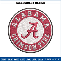 alabama crimson tide embroidery design, alabama crimson tide embroidery, logo sport, sport embroidery, ncaa embroidery