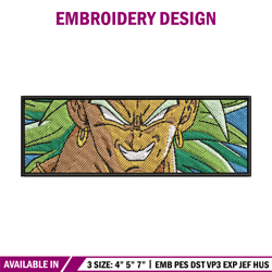 broly box embroidery design, dragonball embroidery, anime design, embroidery shirt, embroidery file, digital download
