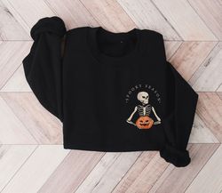 Stay Spooky SweaT-Shirt Png, Halloween SweaT-Shirt Png, Skeleton pocket SweaT-Shirt Png, Skeleton graphic T-Shirt Png, s