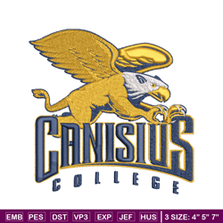 canisius golden griffins embroidery design, canisius golden griffins embroidery, sport embroidery, ncaa embroidery.