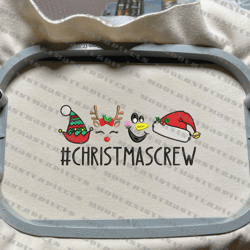 christmas crew embroidery designs, christmas embroidery designs, merry xmas embroidery designs, mini embroidery design