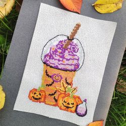 halloween cross stitch pattern  simple cross stitch sweet halloween