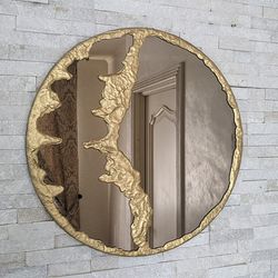 aesthetic mirror modern mirror gold brass frame mirror contemporary mirror designer mirror