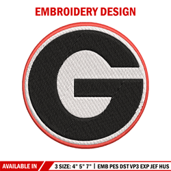 georgia bulldogs embroidery design, georgia bulldogs embroidery, logo sport, sport embroidery, ncaa embroidery.