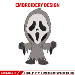ghost chibi embroidery design, ghost embroidery, emb design, embroidery shirt, embroidery file, digital download