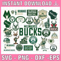 32 files milwaukee bucks svg, nba svg,milwaukee svg, bucks svg, svg nba svg, basketball clipart, svg for cricut , svg