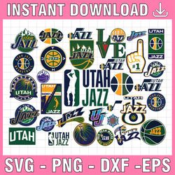 32 files utah jazz svg, ultas svg, jazz svg,basketball bundle svg,cricut ,svgs, cutouts, nba svg, nba svg, basketball