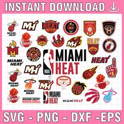 32 files nba miami heat svg, miami svg, nba, basketball svg ,cut file, cricut cut file, nba svg, nba svg, basketball