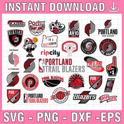 30 files nba portland trail blazers svg,portland svg,trail svg, blazers svg, basketball bundle svg,nba svg, nba svg