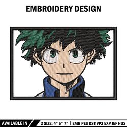 izuku frame embroidery design, mha embroidery, anime design, embroidery shirt, embroidery file, digital download