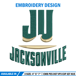 jacksonville dolphins embroidery design, jacksonville dolphins embroidery, logo sport, sport embroidery, ncaa embroidery