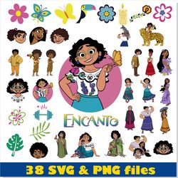 encanto svg, encanto svg png bundle, mirabel svg, encanto clipar, princess disney svg bundle, encanto svg cricut vector