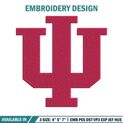 indiana hoosiers embroidery design, indiana hoosiers embroidery, logo sport, sport embroidery, ncaa embroidery.