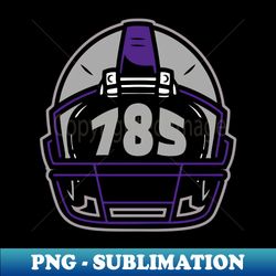 retro football helmet - 785 area code - manhattan kansas - authentic sublimation design