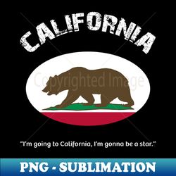 california bear flag - grizzly bear - vibrant sublimation artwork