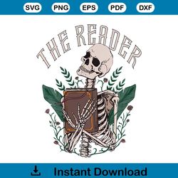 The Reader Tarot Card Cute Academia PNG Sublimation