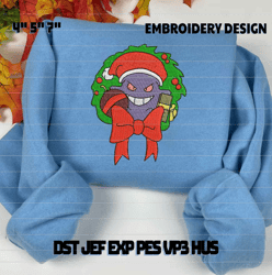 christmas embroidery designs, anime embroidery designs, inspired anime embroidery designs, christmas anime designs