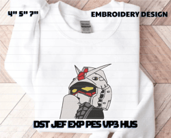 anime embroidery designs, anime inspired embroidery designs, machine embroidery design file, pes, dst, jef, vp3, hus, instant download. robot anime embroidery