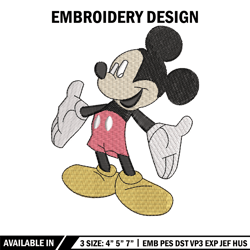 mickey mouse embroidery design, disney embroidery,embroidery shirt, embroidery file, anime design, digital download