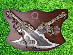 god of war blade of chaos metal, god of war, god of war blades of chaos sword twin blades, kratos metal cosplay weapon