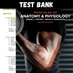 latest 2023 principles of anatomy and physiology, 16th edition by gerard j. tortora test bank |  all chapters