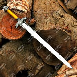 the barbarian sword, conan sword,  destroyer atlantean replica sword with sheath - handmade prop sword