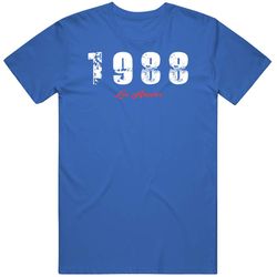 1988 championship retro los angeles baseball t shirt