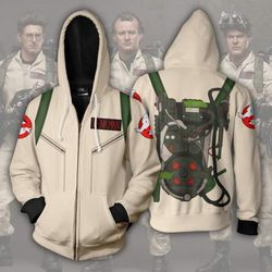 2019 ghostbusters cosplay zip up hoodie unisex hoodie sweatershirt