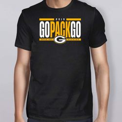 2019 go pack go green bay packers logo shirt, tank top by globalteeshop