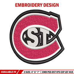 st cloud state huskies embroidery design, st cloud state huskies embroidery, sport embroidery, ncaa embroidery.