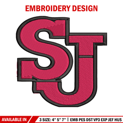 st john's red storm embroidery design, st john's red storm embroidery, logo sport, sport embroidery, ncaa embroidery