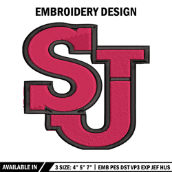 st john's red storm embroidery design, st john's red storm embroidery, logo sport, sport embroidery, ncaa embroidery