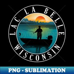 png transparent digital download - lac la belle fishing sublimation - enhanced aquatic detail