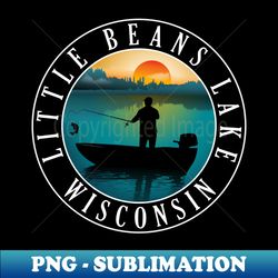 png transparent fishing sublimation file - explore little beans lake wisconsin and catch more fish