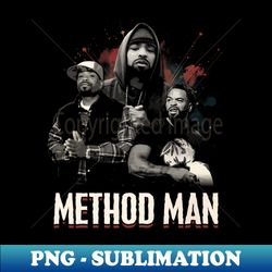 sublimation digital download - transparent png - captivating method man flow