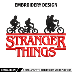 stranger things logo embroidery design, logo embroidery, logo design, logo shirt, embroidery shirt, instant download