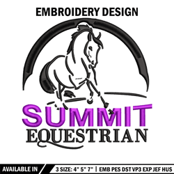 summit logo embroidery design, logo embroidery, emb design, embroidery shirt, embroidery file, digital download