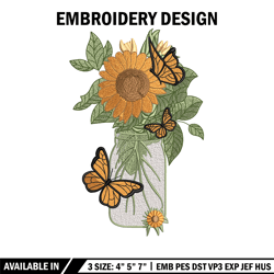 sunflowers embroidery design, sunflowers embroidery, flowers design, logo design, logo shirt, digital download