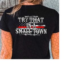 small town red line tshirt