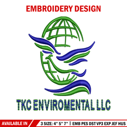 tkc logo embroidery design, tkc logo embroidery, logo design, embroidery file, logo shirt, digital download.