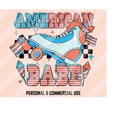 american babe png, retro america sublimations, retro 4th of july png, independence day png, patriotic png, retro sublima