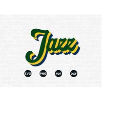 jazz svg, jazz template, jazz stencil, basketball gifts, digital sport, sticker svg, jazz ornament svg,