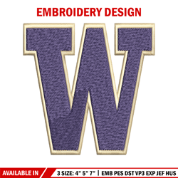 washington huskies embroidery design, washington huskies embroidery, logo sport, sport embroidery, ncaa embroidery.