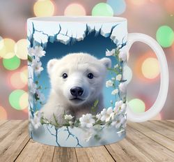 3d baby bear mug