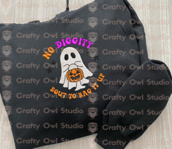no diggity bout to bag it up embroidery design, spooky halloween embroidery machine design, hello spooky
